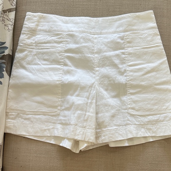 Women's Theory White Shorts - Picture 1 of 3
